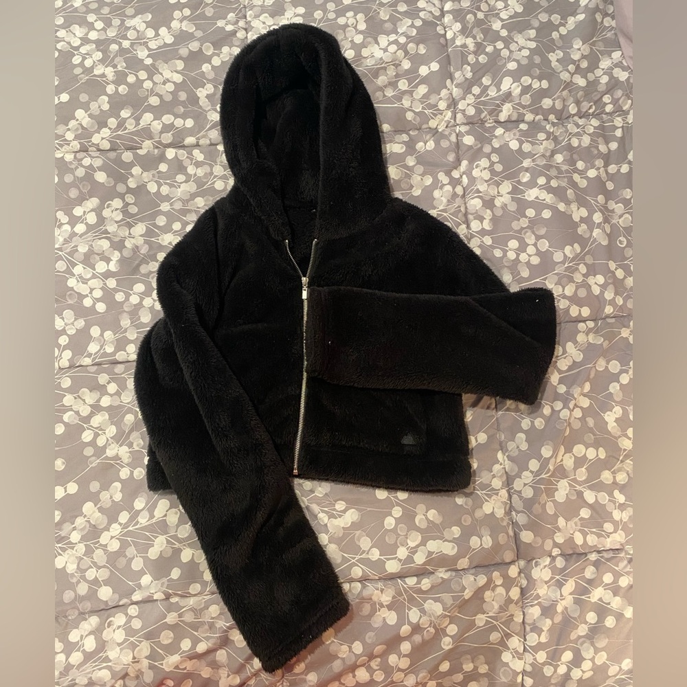 Balance athletica/vitality crop full zip Sherpa